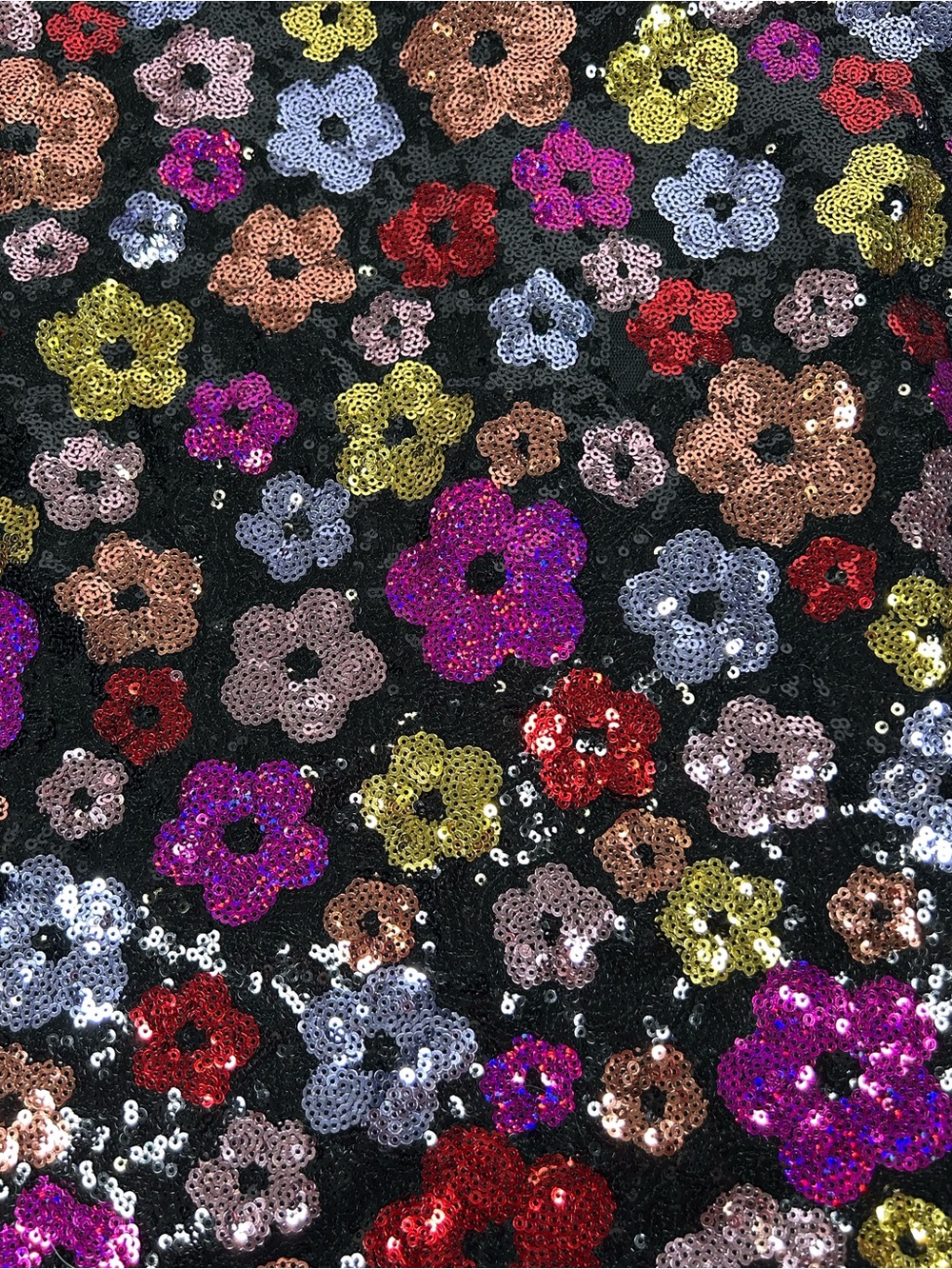 Angel Biba NWT Strapless Sequin Multicolor Floral Mini Dress M - Picture 14 of 14